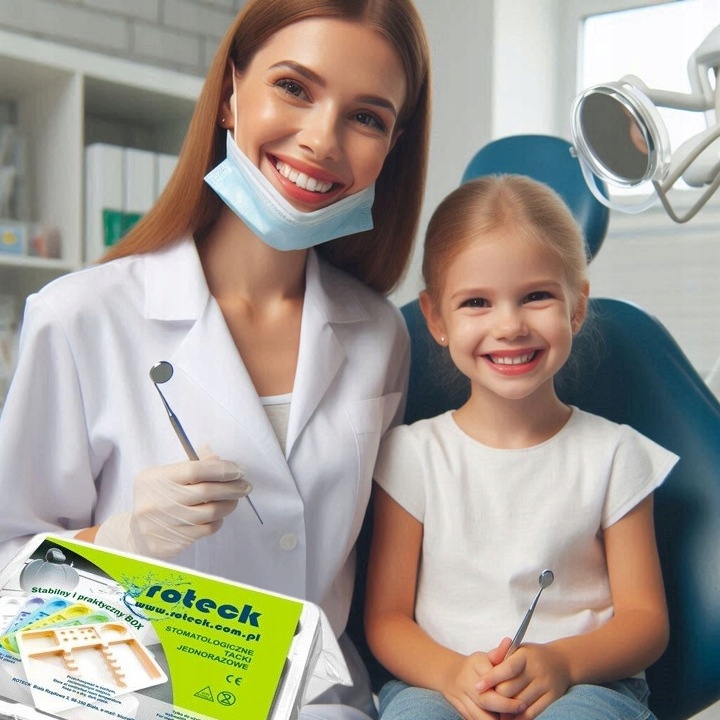 Tacki jednorazowe Stomatologiczne Białe 100szt