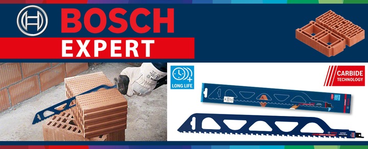 Brzeszczot do piły szablastej do Ceramiki cegły BOSCH EXPERT S2243 HM