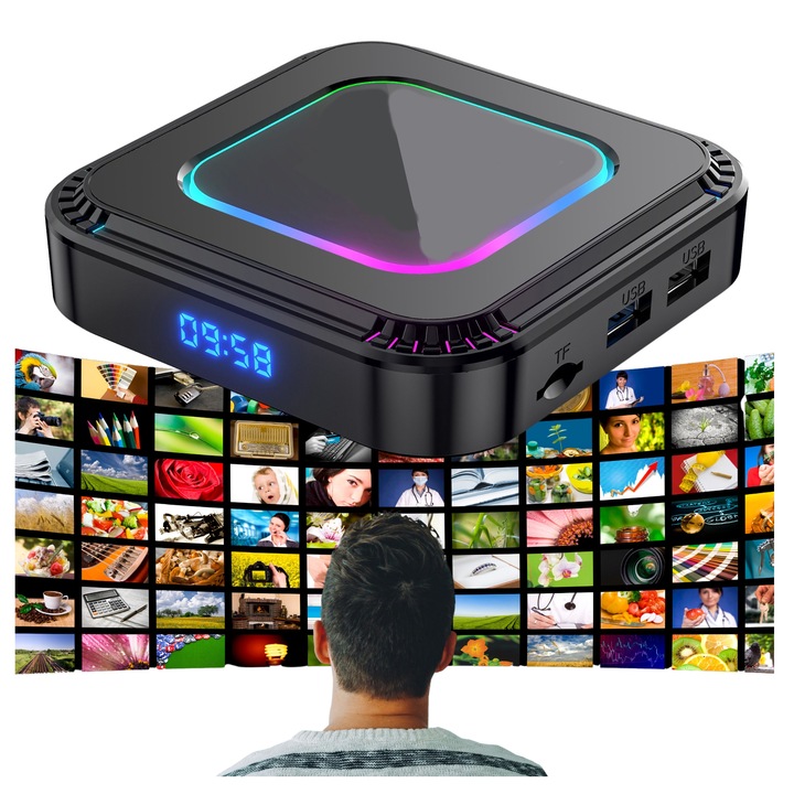 SMART BOX TV 4K 8K ANDROID 13 WIFI 6 BLUETOOTH 5 PRZYSTAWKA TV MODEL 2025