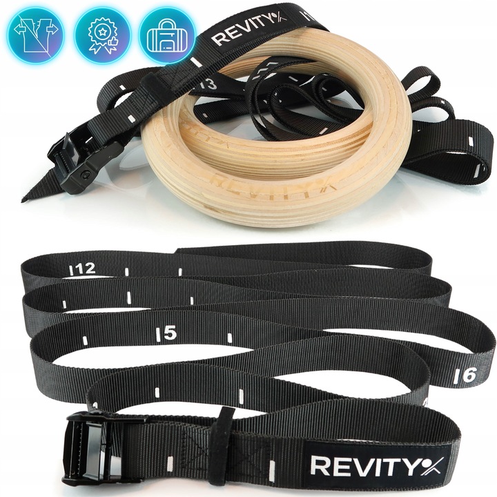 KÓŁKA GIMNASTYCZNE DREWNIANE KOŁA OBRĘCZE DO ĆWICZEŃ Z MIARKĄ I