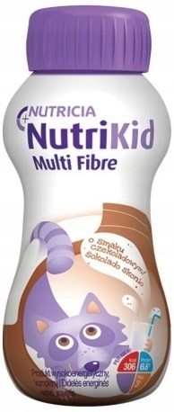 Nutrikid multi fibre czekoladowy ZESTAW 4x 200 ml