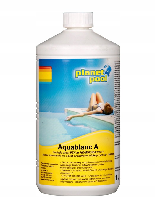 Aquablanc O2 + Aquablanc A bez CHLORU AKTYWNY TLEN