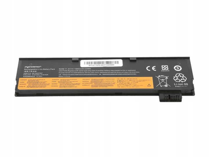 Bateria do Lenovo ThinkPad T470 T480 T570 T580 A475 A485 P51S P52S