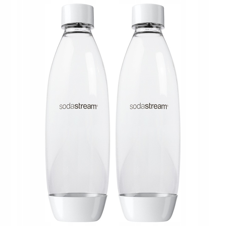 SATURATOR SODASTREAM TERRA BIAŁY 2 BUTELKI DO GAZOWANIA WODY NABÓJ