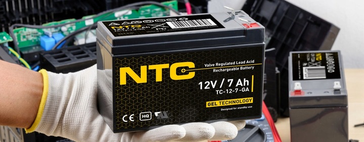 AKUMULATOR ŻELOWY BEZOBSŁUGOWY UPS 12V 7Ah (wymiar 7.2Ah, 7.5Ah, 9Ah, 10Ah)