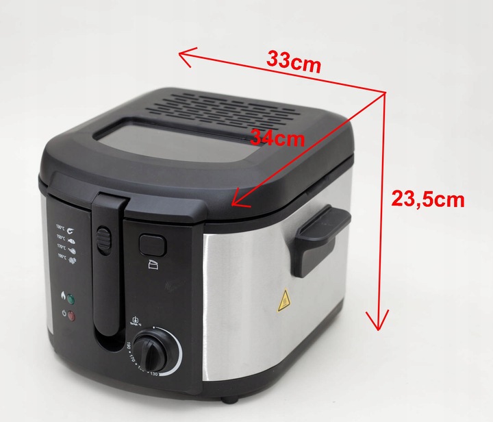 Frytkownica olejowa 1900W – frytownica | duża pojemność łatwe