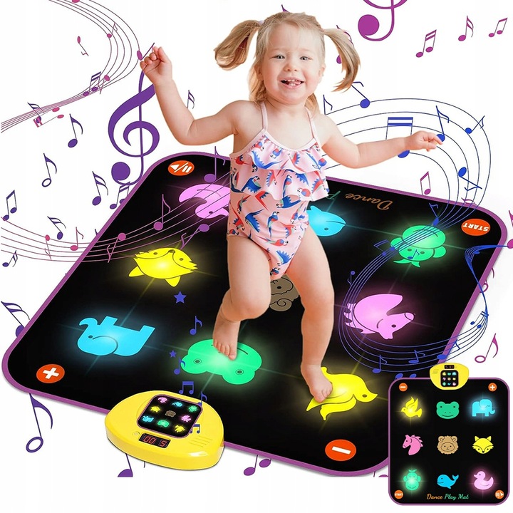 MATA DO TAŃCA DLA DZIECI Z BLUETOOTH 5 TRYBÓW GRY MUZYCZNA MATA TANECZNA