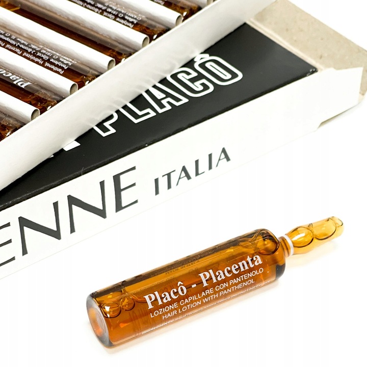 Ampułki do włosów PLACENTA PLACO na porost włosów przeciw wypadaniu 2x 12