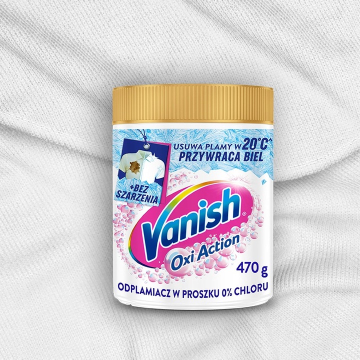 Vanish Oxi Action Odplamiacz do koloru i bieli 2 x 470 g