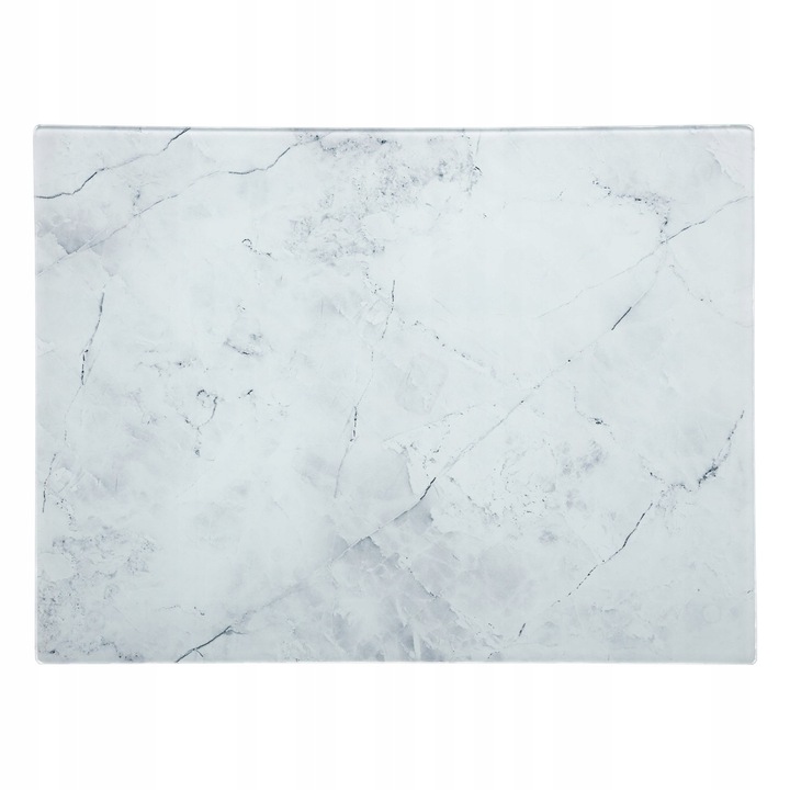 DESKA DO KROJENIA SZKLANA wzór BIAŁY MARMUR 30x40