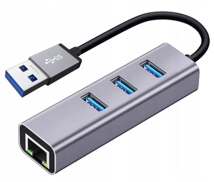 KARTA SIECIOWA HUB USB 3.0 GIGABIT LAN 1000Mb RJ45