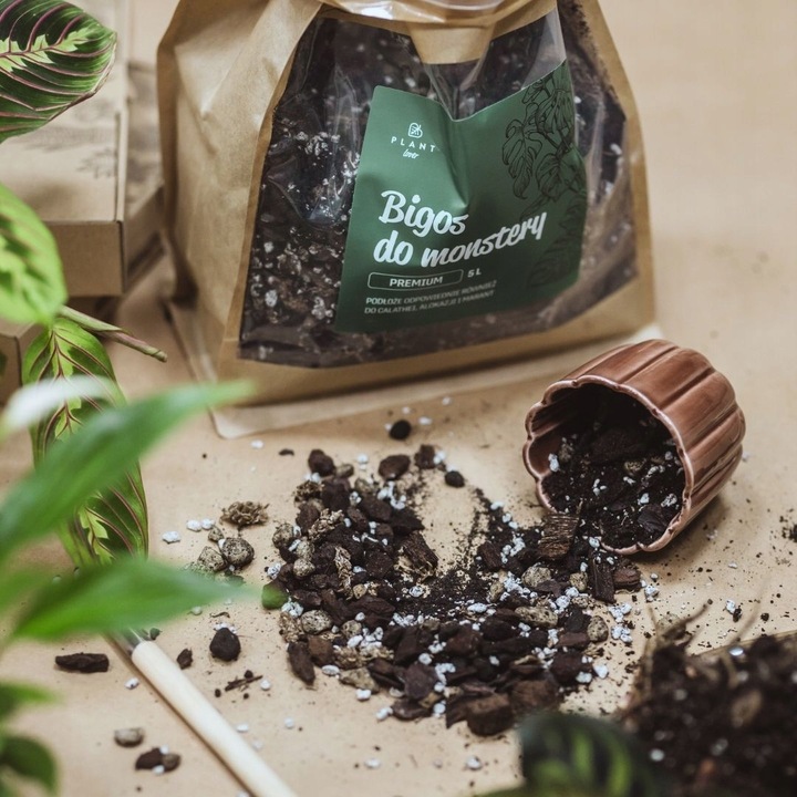 Ziemia do monstery 5l PREMIUM | Plant lover | Bigos z certyfikatem