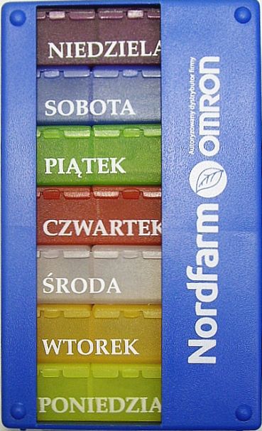 Kasetka Pojemnik Pudełko na leki 7dni x3przegródki