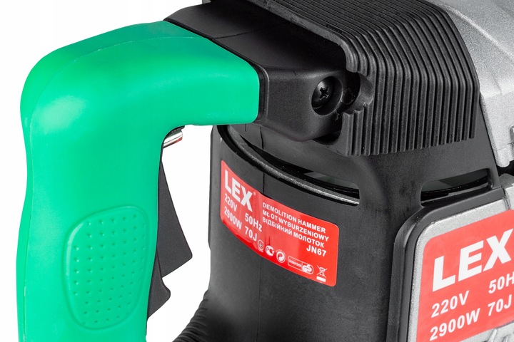 MŁOT WYBURZENIOWY MŁOT UDAROWY KUJĄCY HEX 70J DŁUTA W ZESTAWIE WALIZKA