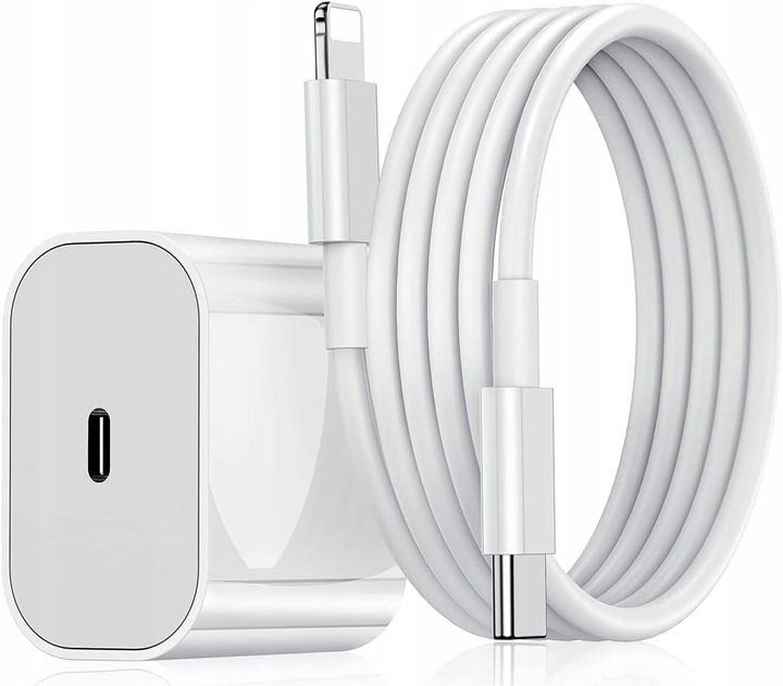 Ładowarka do Apple z Lightning dla IPHONE IPAD SZYBKIE ŁADOWANIE +KABEL MOC