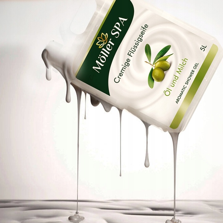 Möller SPA MLEKO I OLIWA ŻEL POD PRYSZNIC SHOWER GEL JAKOŚĆ PREMIUM 5L