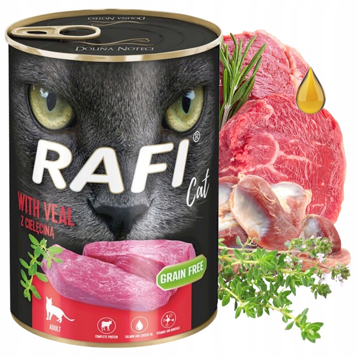 RAFI CAT ADULT MOKRA KARMA DLA KOTA MIX SMAKÓW 12x 400G