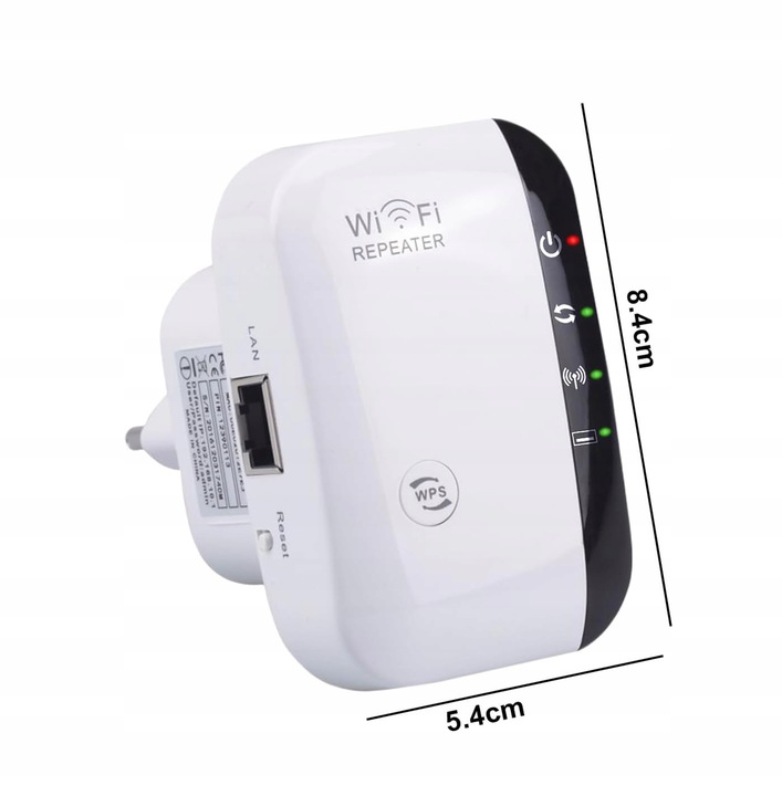 Wzmacniacz sygnału Wi-FI Mocny Repeater Access Point Router 300 Mb/s 2.4GHz