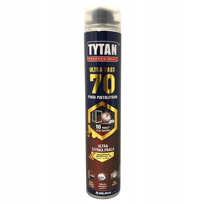 Tytan Ultra Fast 70 Szybka Piana Montażowa 860ml