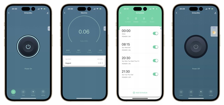 Gniazdko ZigBee TUYA HUE HA 3680W pomiar prądu