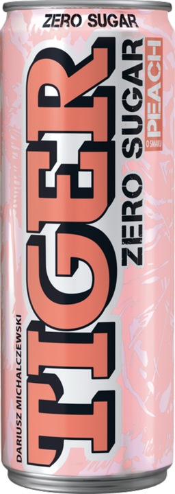 Napój energetyczny Tiger Zero Sugar Peach 12x250ml