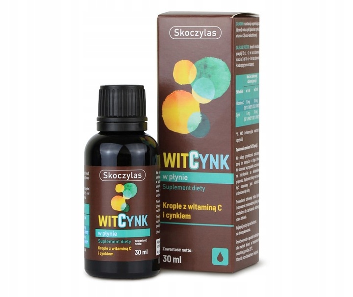Witamina C Skoczylas WitCynk 30ml Krople z Witaminą C Cynkiem Na Odporność