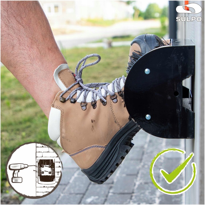 CZYSZCZAK CZYSZCZARKA DO BUTÓW ROBOCZYCH WYCIERACZKA przykręcana SULPO