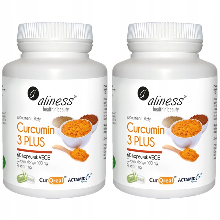 2x CURCUMIN C3 COMPLEX KURKUMINA PIPERYNA Aliness