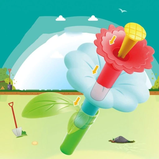 OGRÓD KREATYWNY KWIATY UKŁADANKA KLOCKI 148 SZT.