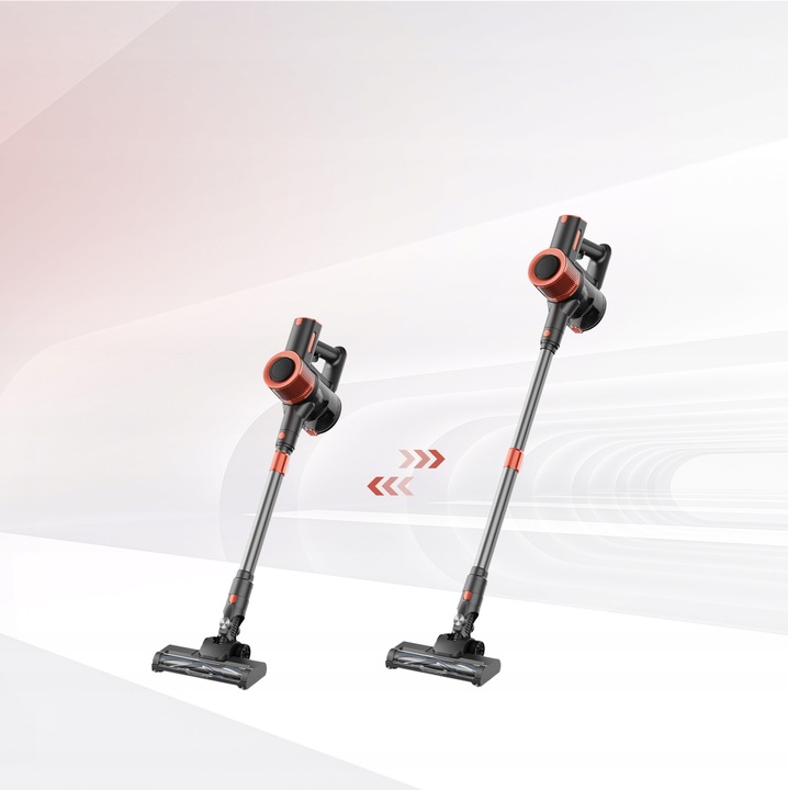 Odkurzacz bezprzewodowy pionowy JIGOO C200 23Kpa 72dB 40Min 1.2L LED