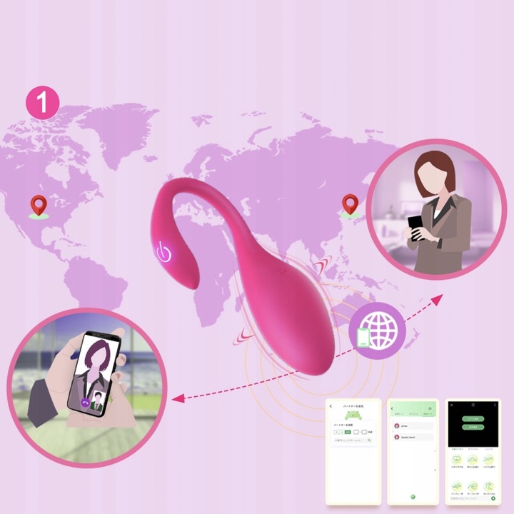 Wibrator sterowany aplikacją wibrujące jajko APP