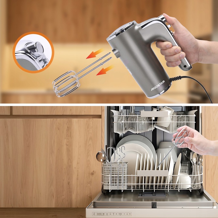 Mikser Ręczny Kuchenny AIGOSTAR Adela 5 Prędkości 400W