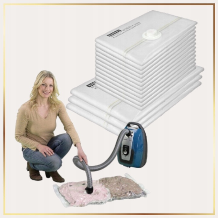 Worki Próżniowe Do Ubrań Na Pościel Koce 15 Szt MOCNE WIELOKROTNEGO