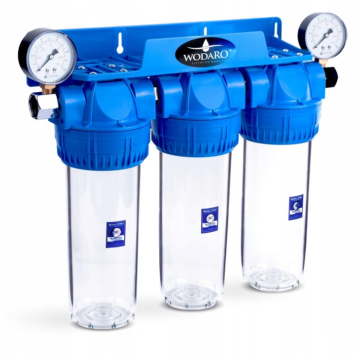 FILTR DO WODY WSTĘPNY NA CAŁY DOM 3 STOPNIOWY ZMIĘKCZACZ + ZESTAW FILTRÓW