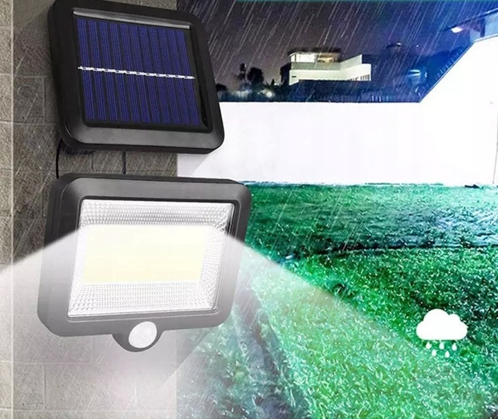 Halogen Lampa solarna 100Led czujka ruchu zmierzch