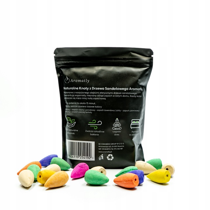 Knoty do kadzidła płynącego Aromatly - 50szt