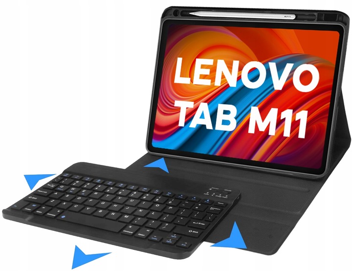 ETUI I KLAWIATURA BLUETOOTH DO LENOVO TAB M11 11" TB330FU TB330XU CZARNY
