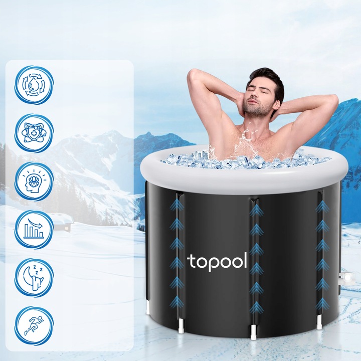 BASEN DO MORSOWANIA WANNA BECZKA PRZENOŚNY DO REGENERACJI KĄPIELE