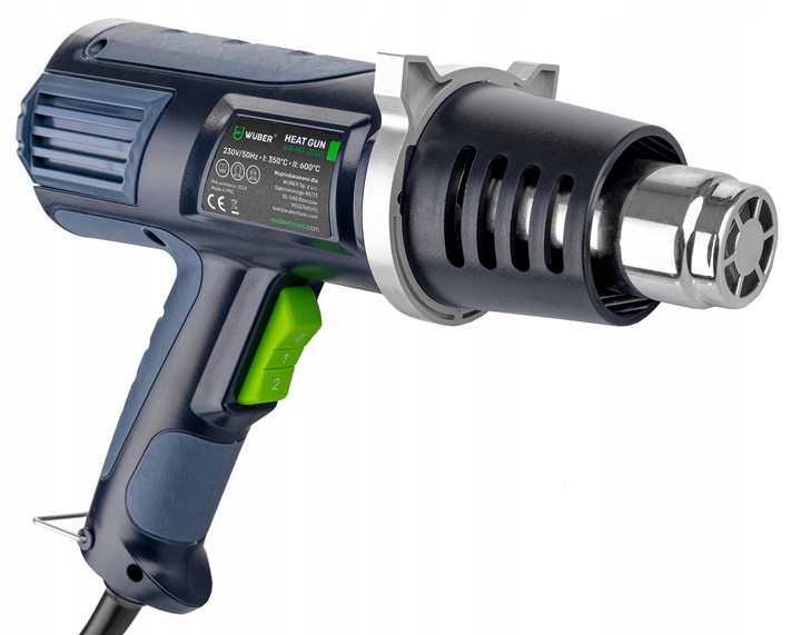 OPALARKA ELEKTRYCZNA MOCNA Z REGULACJĄ 2 BIEGI MAX 600°C + 4 DYSZE