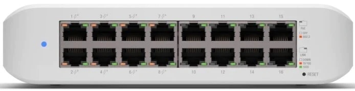 Switch Ubiquiti USW-Lite-16-PoE 16x 1Gbps RJ45