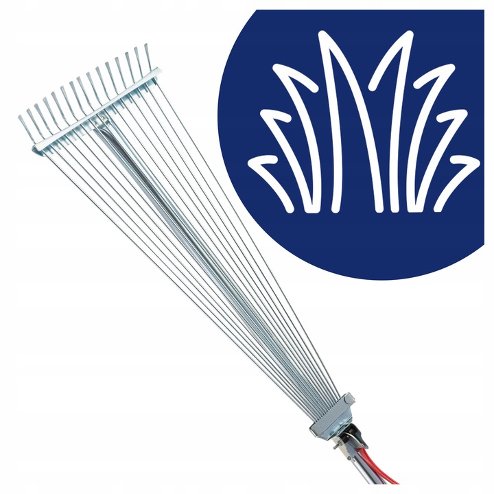 Grabie do liści wachlarzowe druciane regulowane metalowy rączka