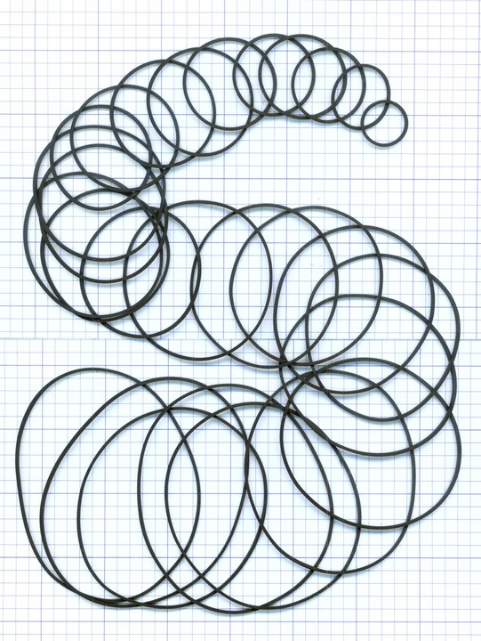 (30 szt.) ZESTAW PASKÓW NAPĘDOWYCH 1,2mm x 1,2mm - RÓŻNE ŚREDNICE