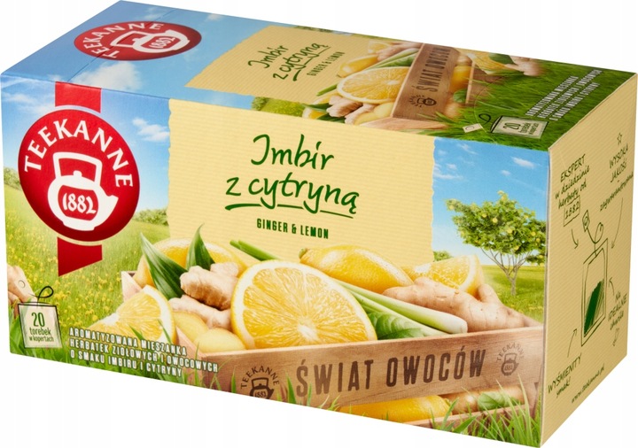 Teekanne Orange&Ginger, Ginger&Lemon, Ginger Mango, Ginger Elderflower 4szt