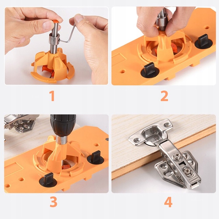 SZABLON DO WIERCENIA OTWORÓW POD ZAWIASY 15-35