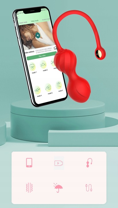 KULKI GEJSZY STEROWANE APLIKACJĄ WIBRATOR APP SILKON
