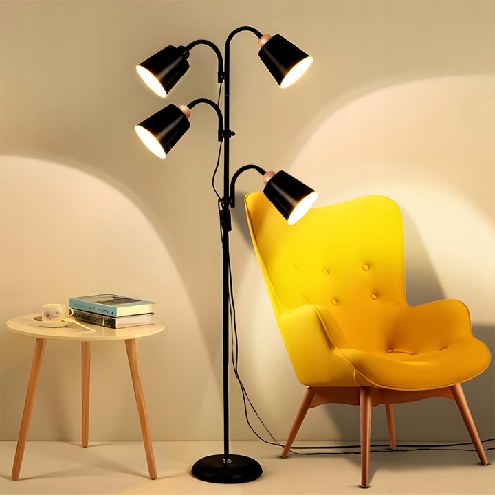 LAMPA STOJĄCA PODŁOGOWA 4xE27 REGULOWANA ELEGANCKA PODŁOGOWA 190cm