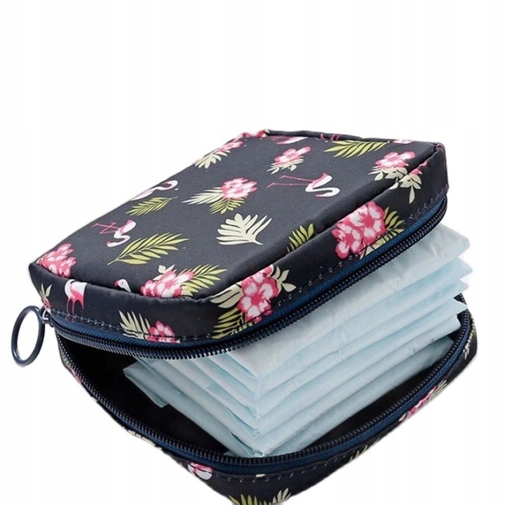 KOSMETYCZKA DAMSKA SASZETKA NA PODPASKI MAKE UP ETUI PODRÓŻNE DO WALIZKI