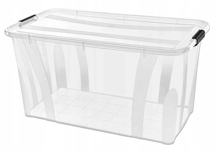 Pojemnik Pudełko Plastikowe 80L Master BOX Duże Przeźroczyste z