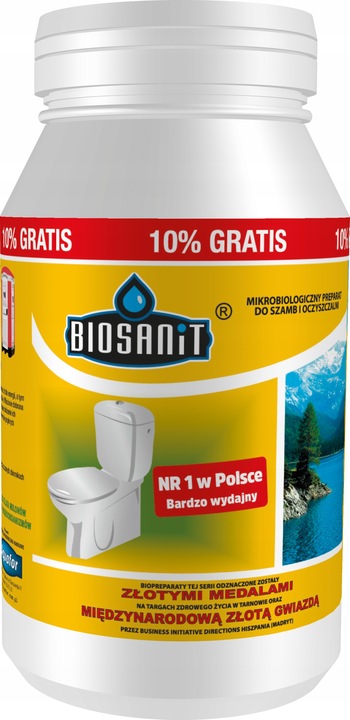 BIOSANIT do szamba,oczyszczalni 1,1kg NOWA DOSTAWA