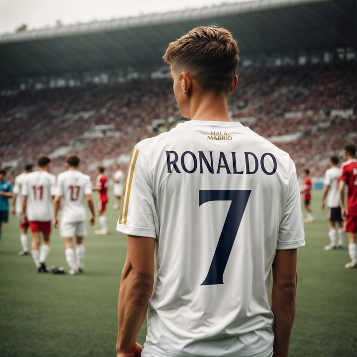 RONALDO strój piłkarski dla dzieci z nadrukiem Strój Madryt